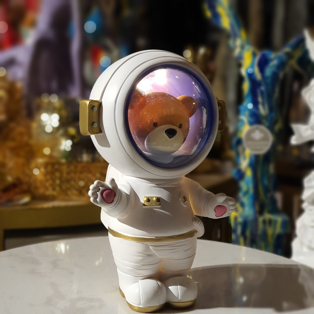 Oso Astronauta con Luz Color Blanco 1603-1B