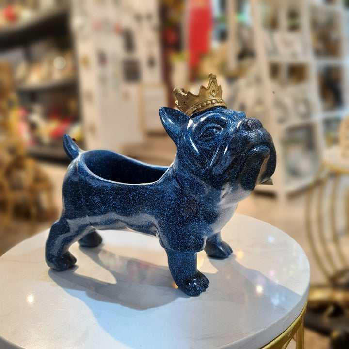 Perro maceta Azul 9393-82