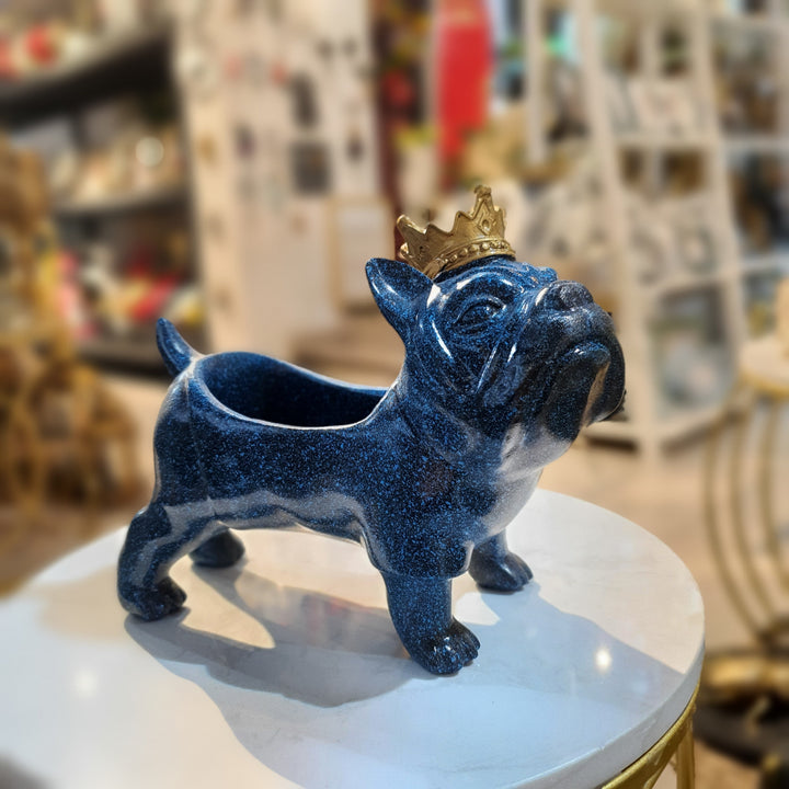 Perro maceta Azul 9393-82