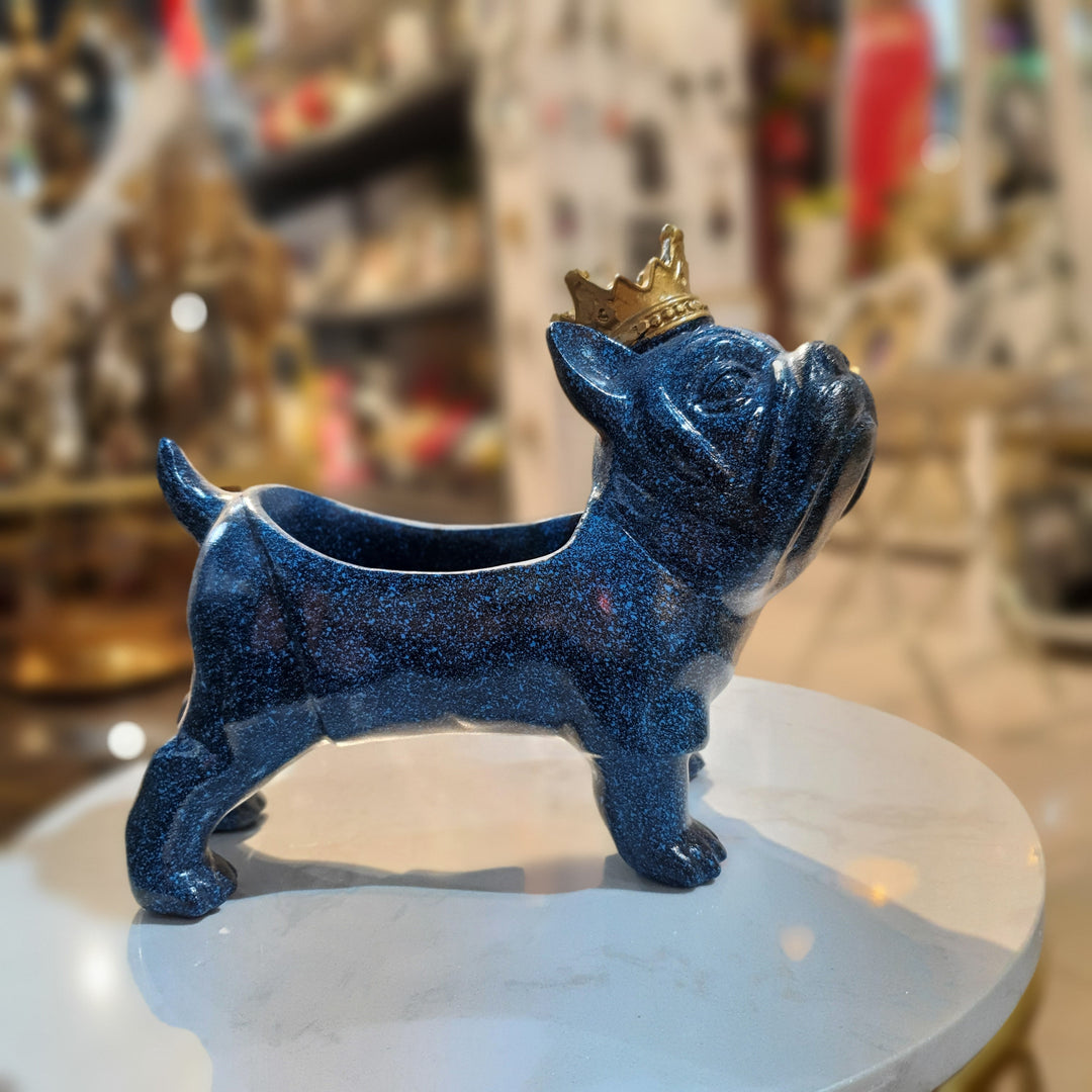 Perro maceta Azul 9393-82