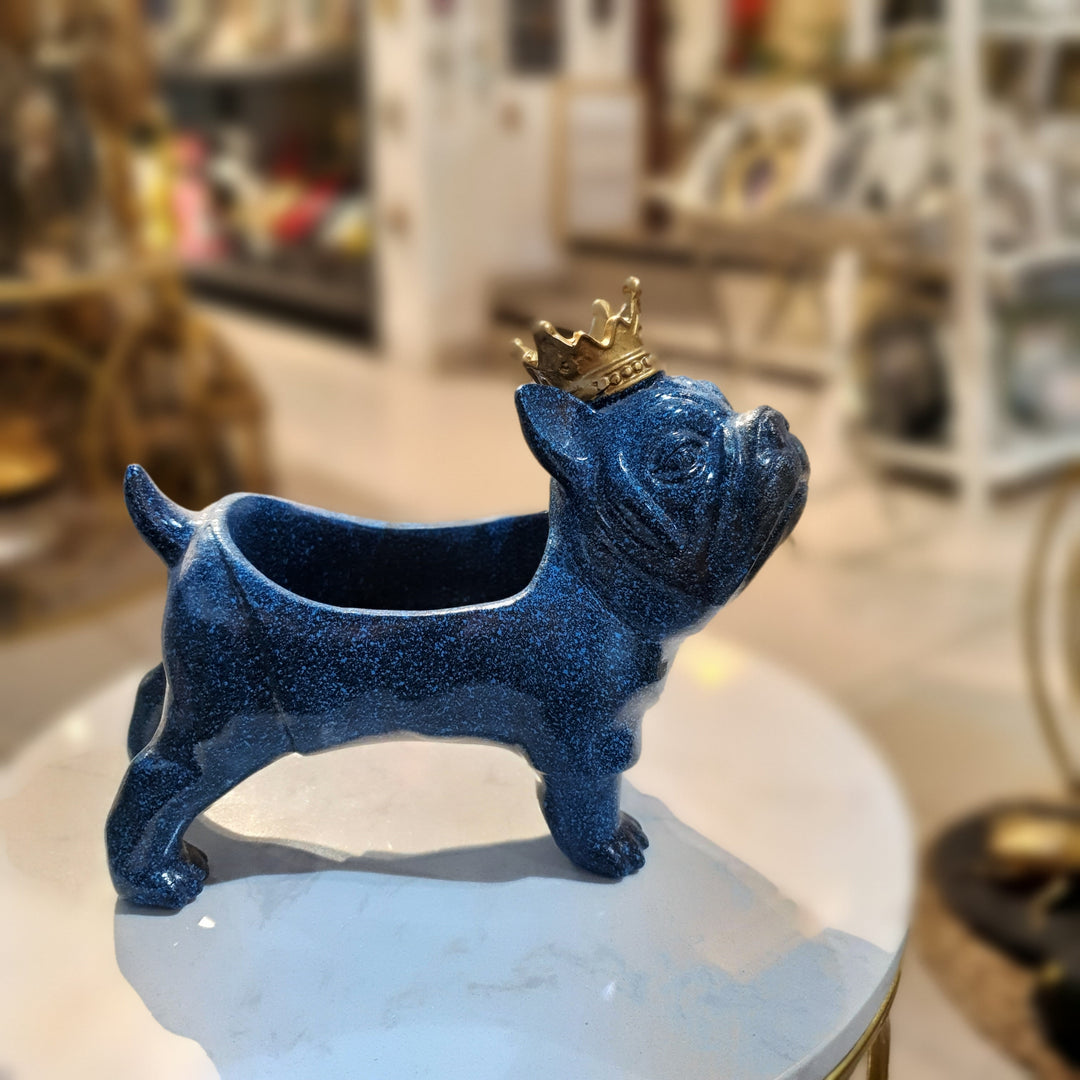 Perro maceta Azul 9393-82