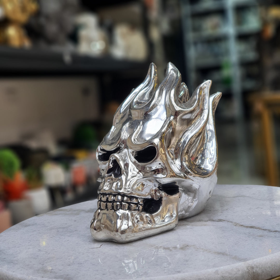 Calavera Fuego color Plateado