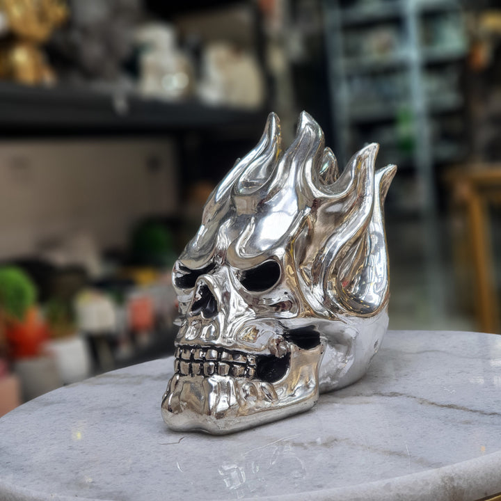 Calavera Fuego color Plateado