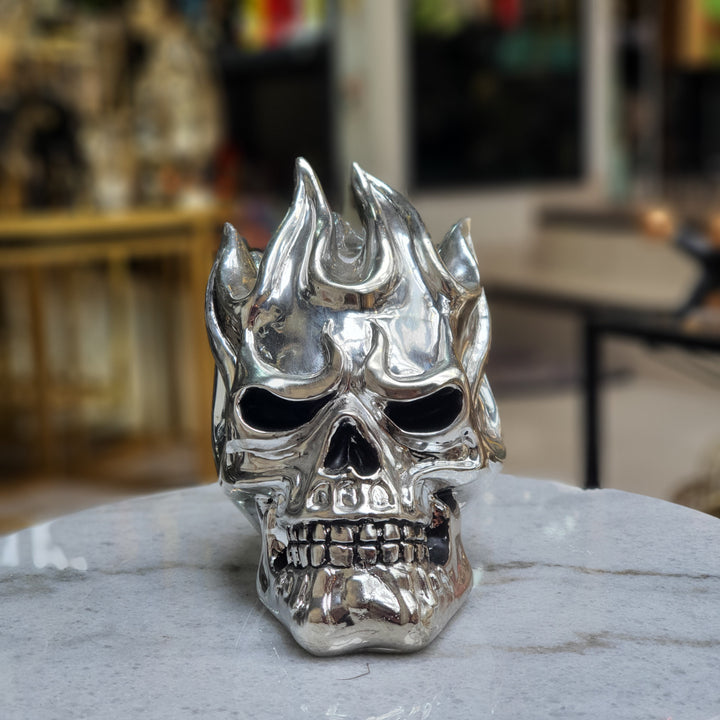Calavera Fuego color Plateado