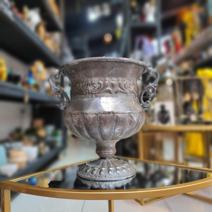 Copa con diseños color Plateado