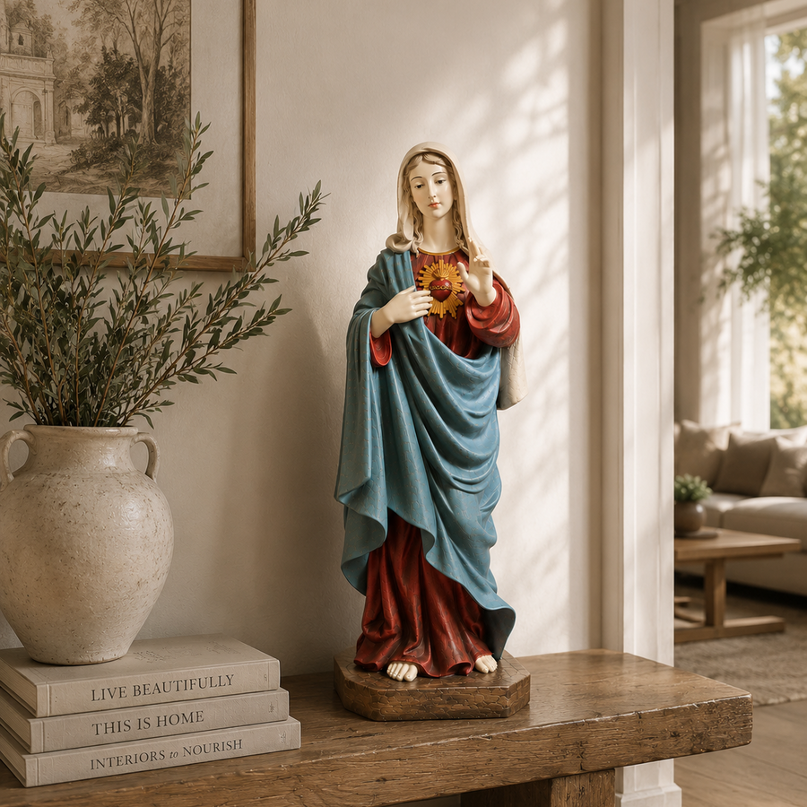 Adorno Inmaculado corazón de María CASONA DECO decoración 