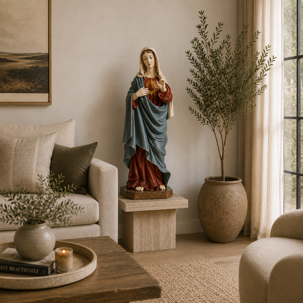 Adorno Inmaculado corazón de María CASONA DECO decoración 
