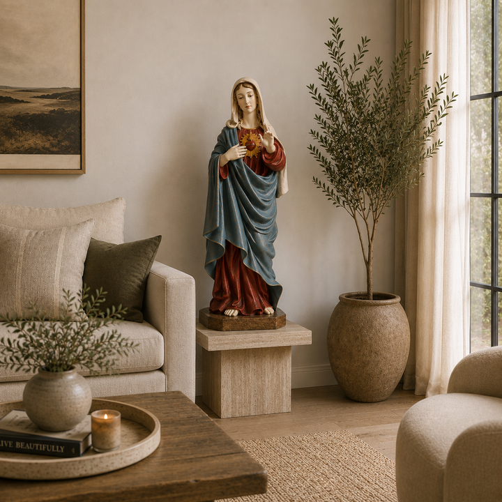 Adorno Inmaculado corazón de María CASONA DECO decoración 