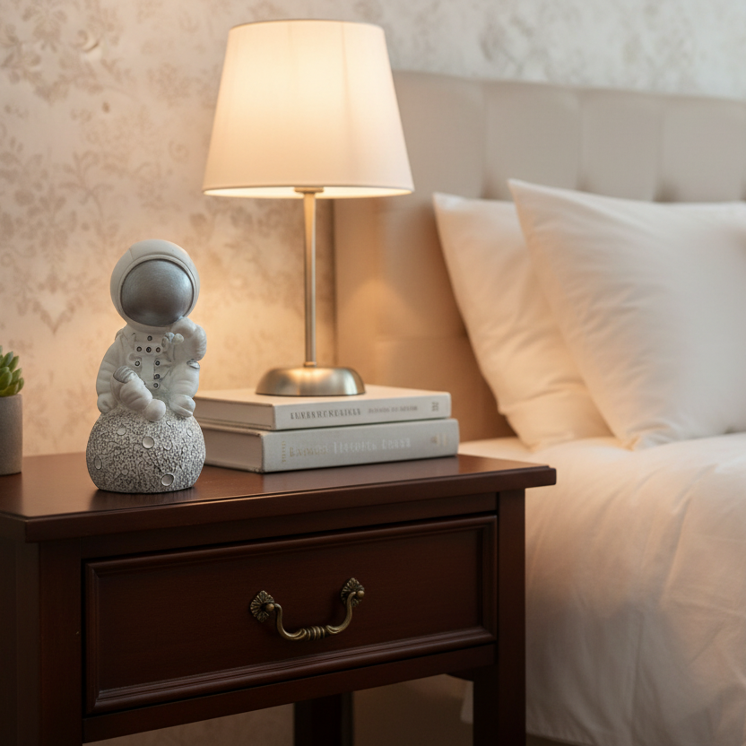 Astronauta Pensando plateado