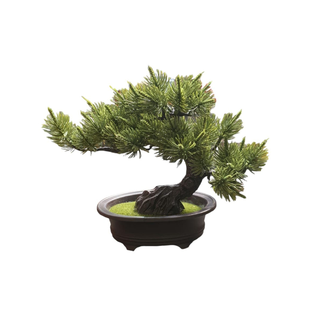 Bonsai Artificial maceta café s