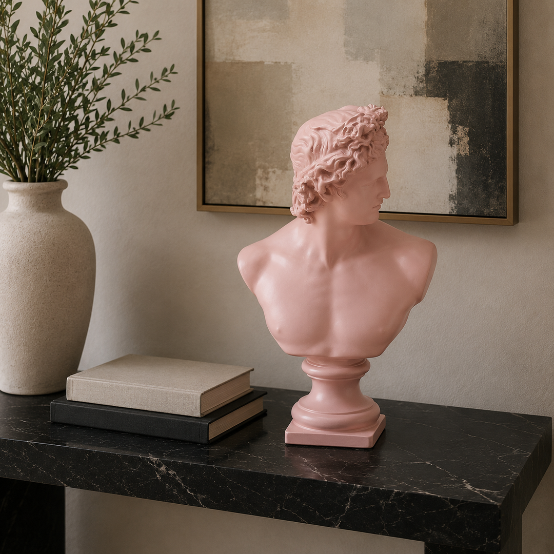 Busto Apolo Rosado