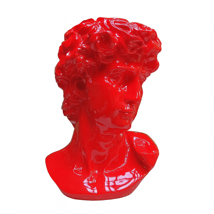 Busto David color Rojo