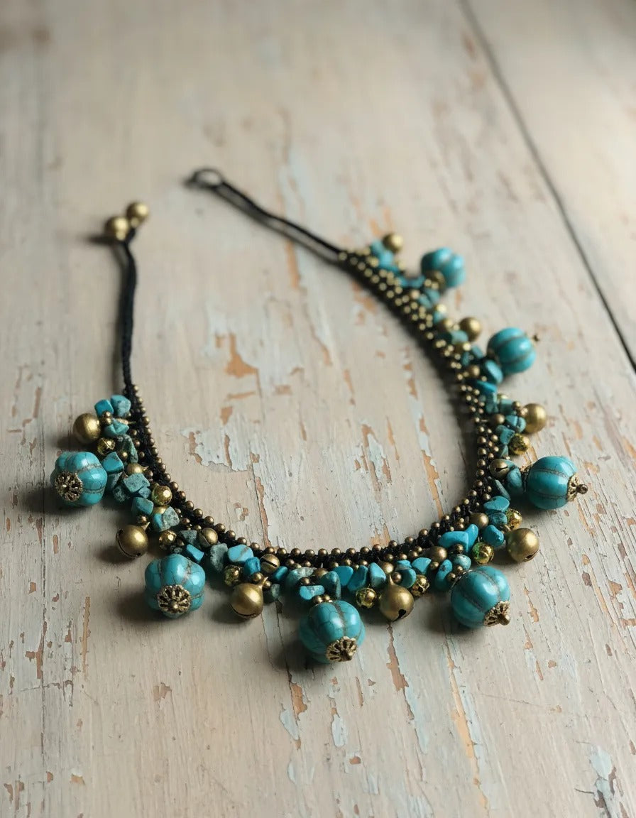 Collar Karon color Turquesa