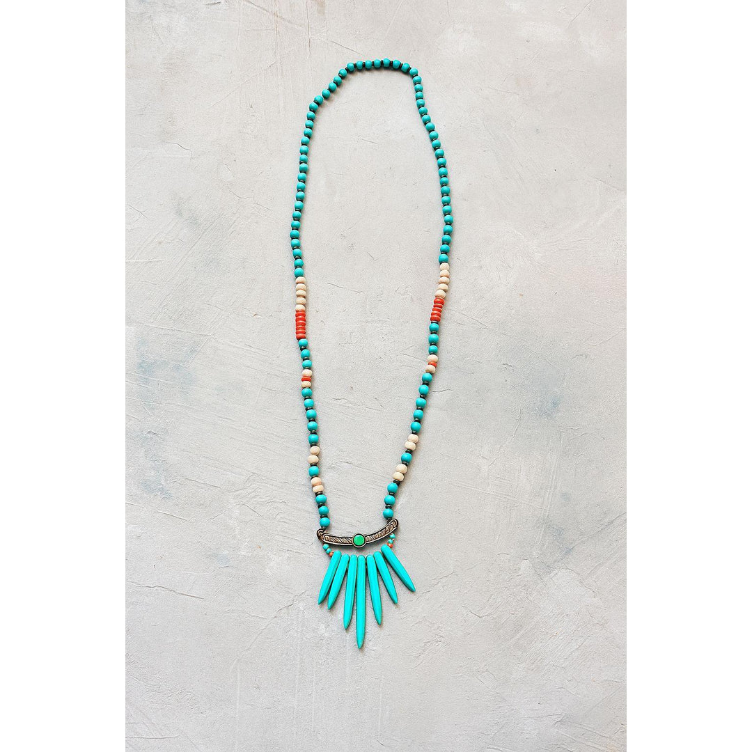 Collar Largo Turquesa 01