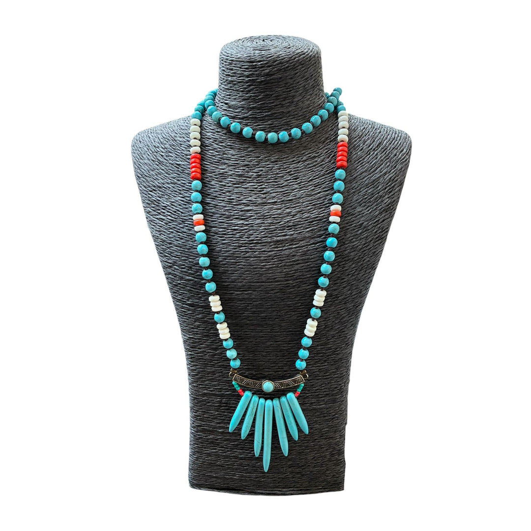 Collar Largo Turquesa 01