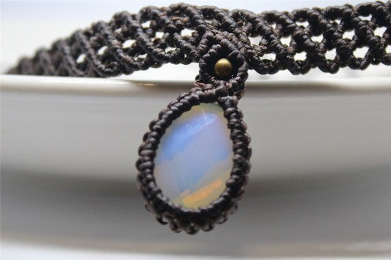 Collar Macramé Tejido