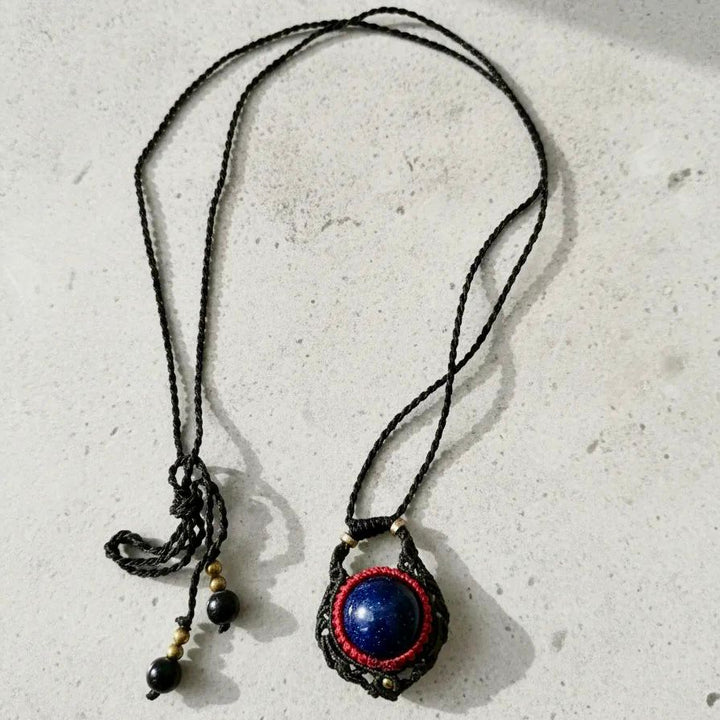 Collar piedra sol azul