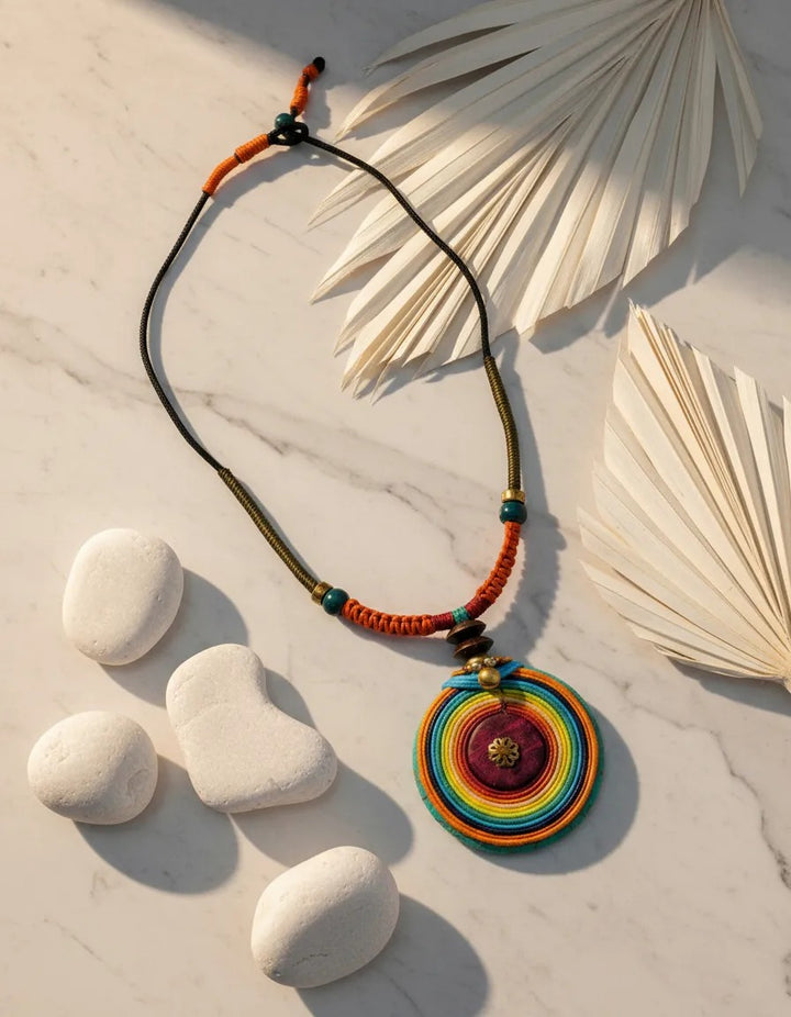 Collar Sunset color turquesa