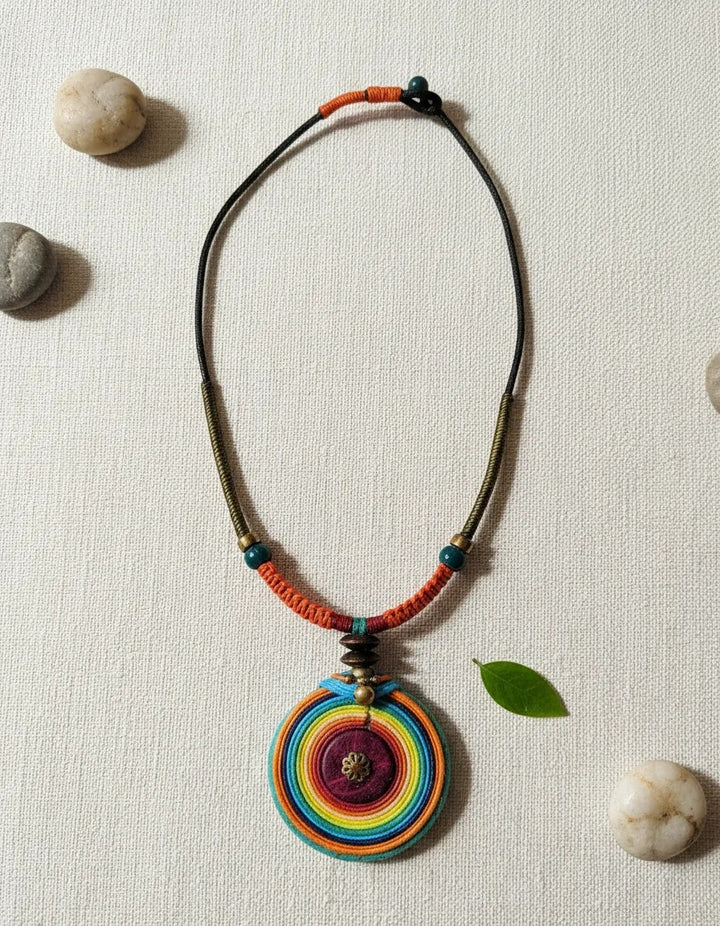 Collar Sunset color turquesa