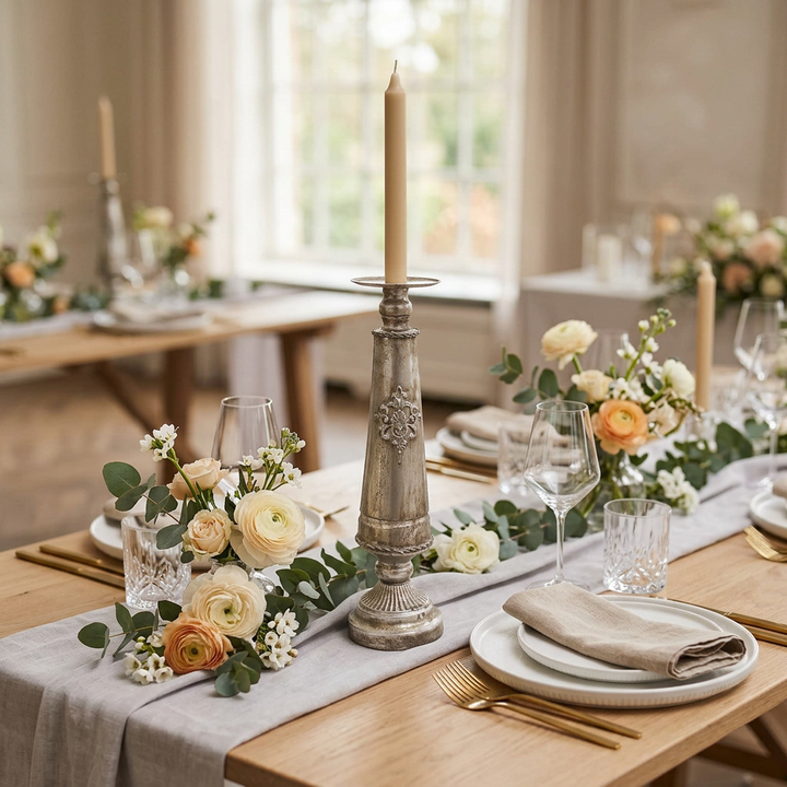 Candelabro Grande Plateado 7189