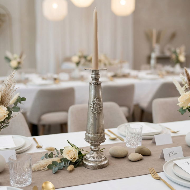 Candelabro Grande Plateado 7189