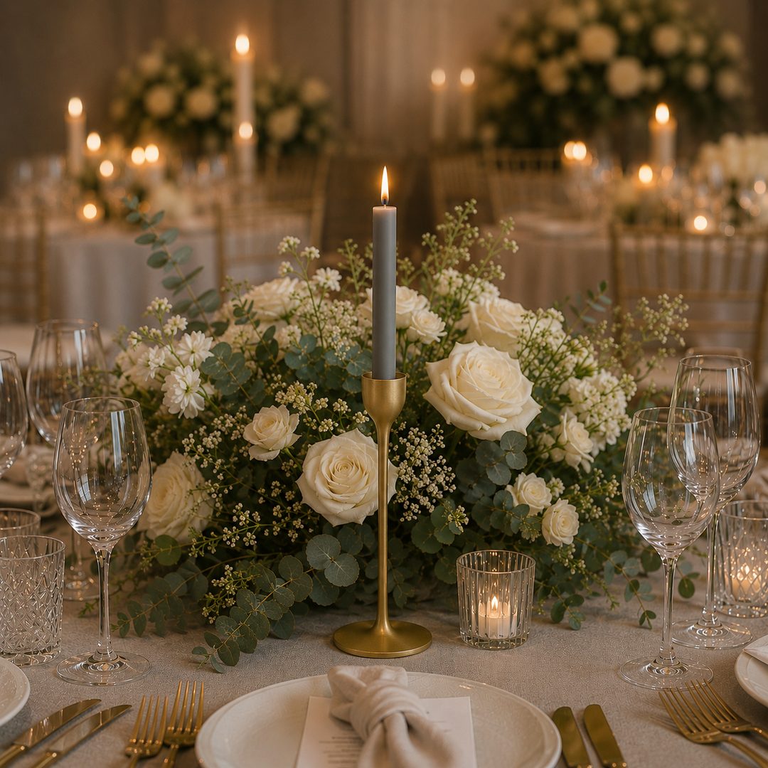 Candelabro de Resina M dorado