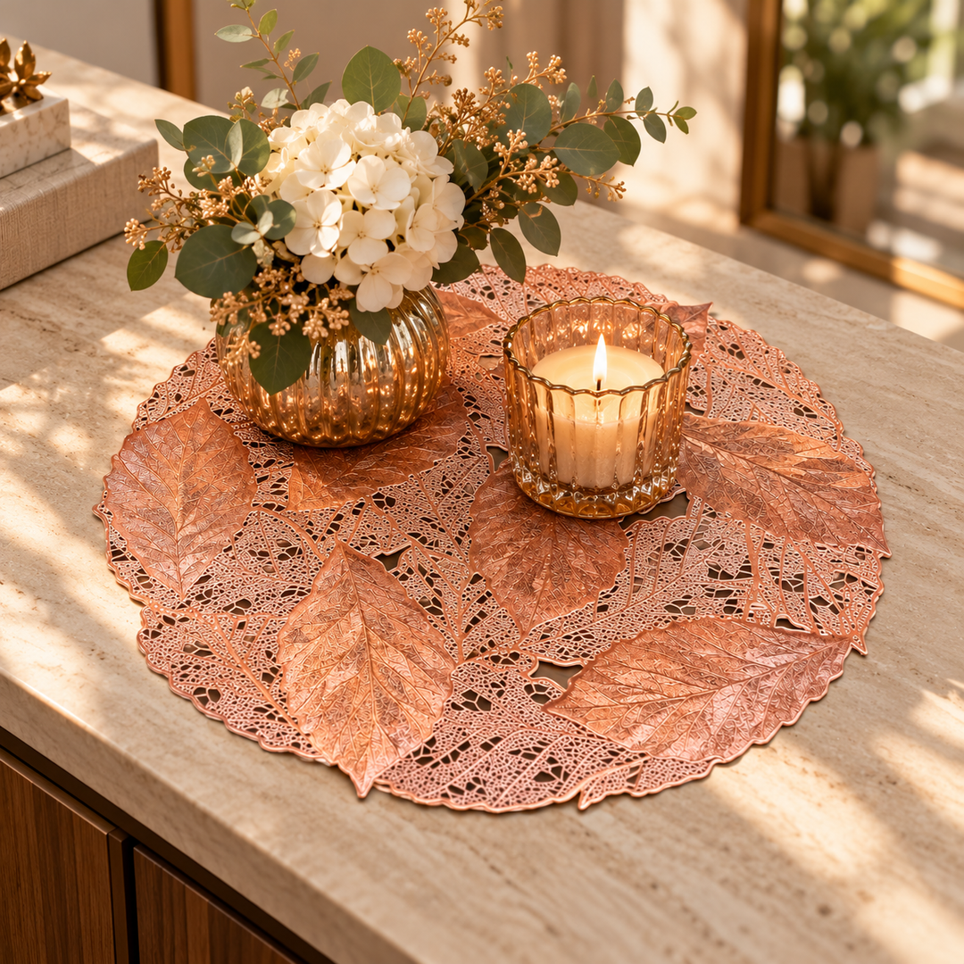 Individual Decorativo hojas