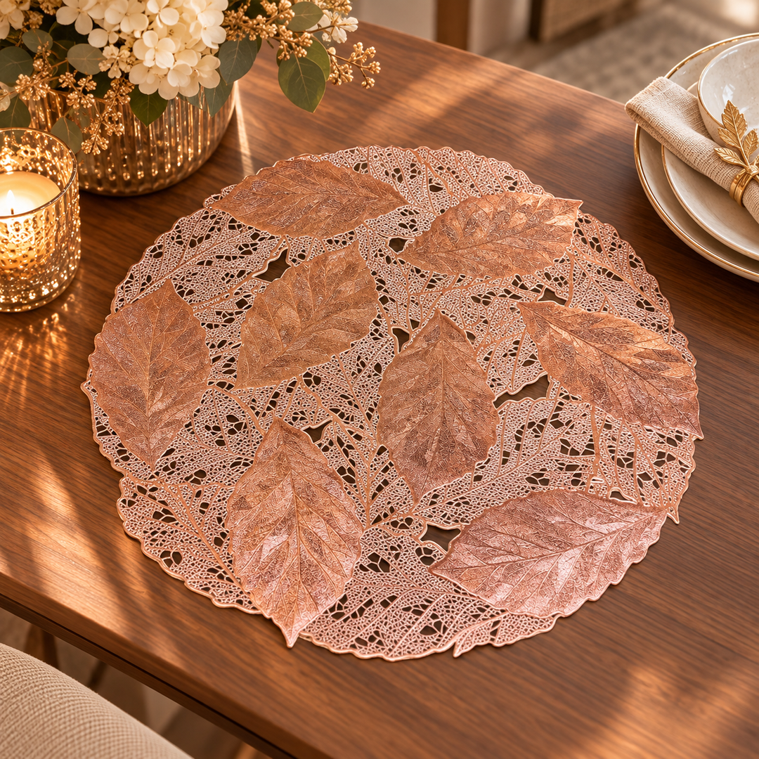 Individual Decorativo hojas