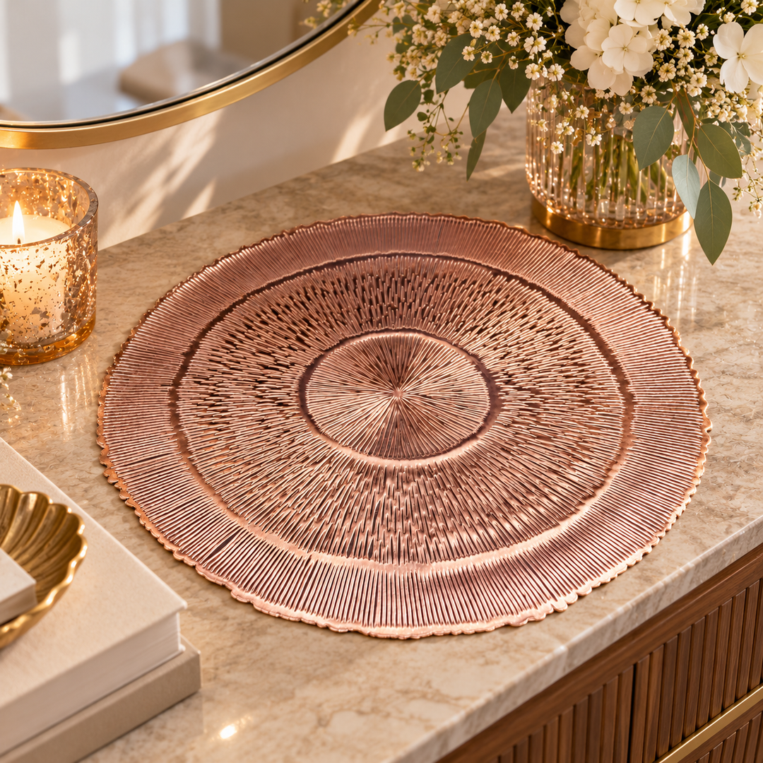 Set de 2 individuales color cobre