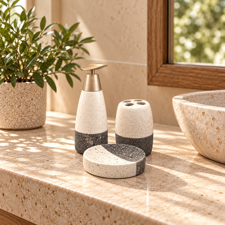 Accesorios de baño bicolor CASONA DECO 