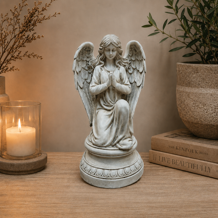 Adorno Angel arrodillado CASONA DECO