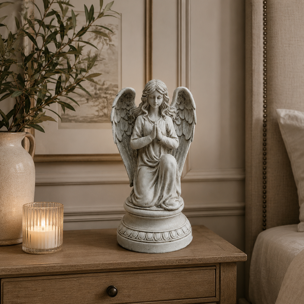 Adorno Angel arrodillado CASONA DECO