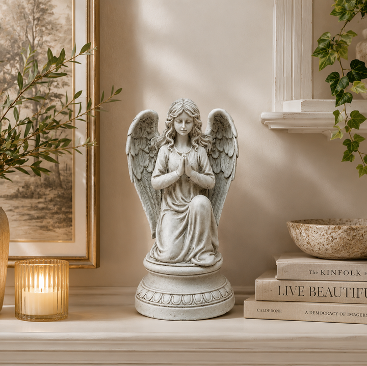 Adorno Angel arrodillado CASONA DECO