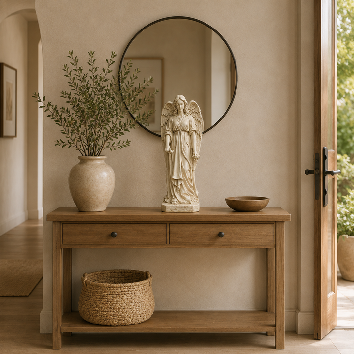 Adorno Angel con rosas CASONA DECO