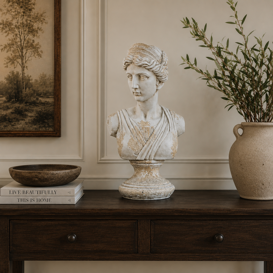 Adorno Busto Diana beige CASONA DECO