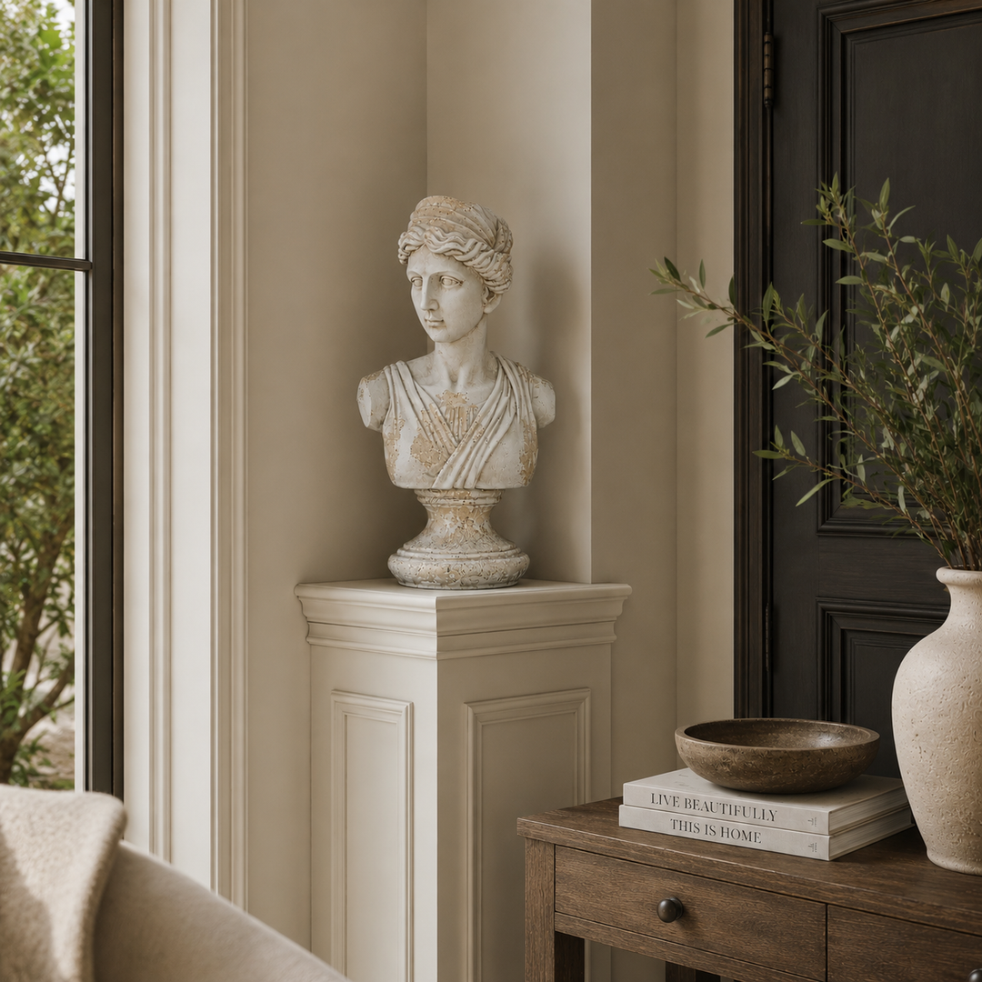Adorno Busto Diana beige CASONA DECO