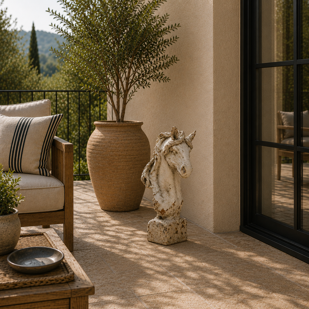 Adorno Caballo XL beige CASONA DECO decoración 