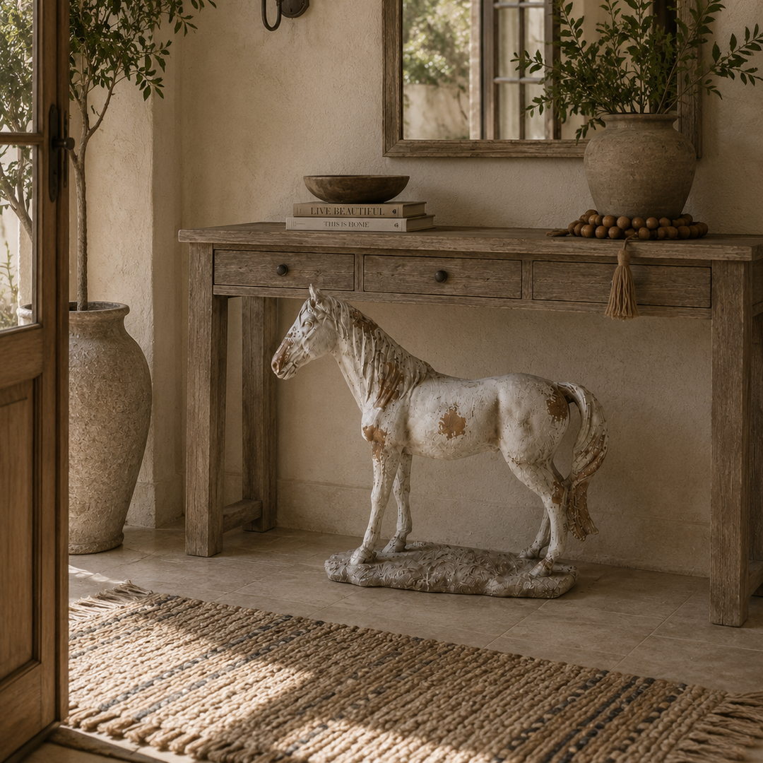 Adorno Caballo XL beige CASONA DECO decoración 