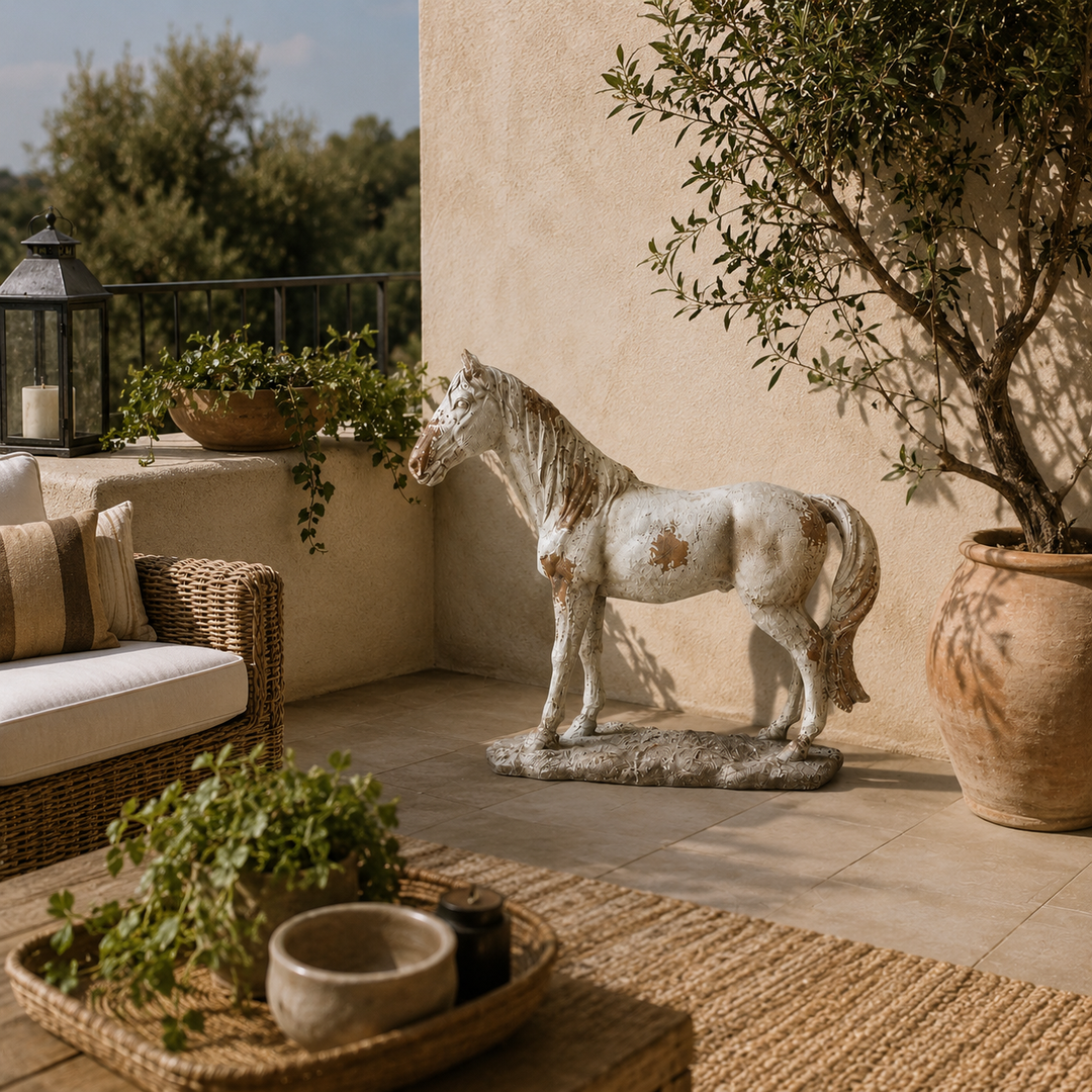 Adorno Caballo XL beige CASONA DECO decoración 