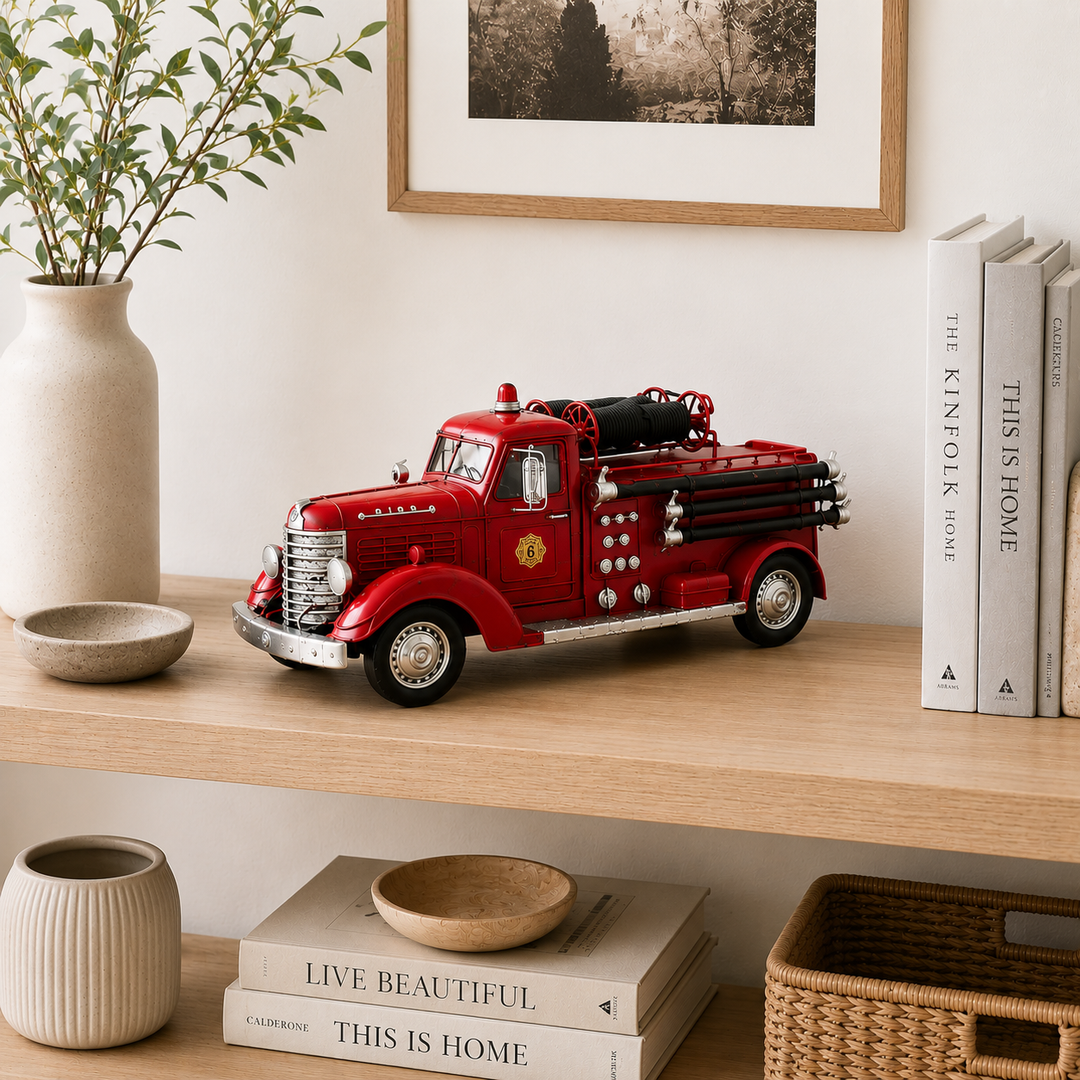 Adorno Carro de bomberos CASONA DECO decoración