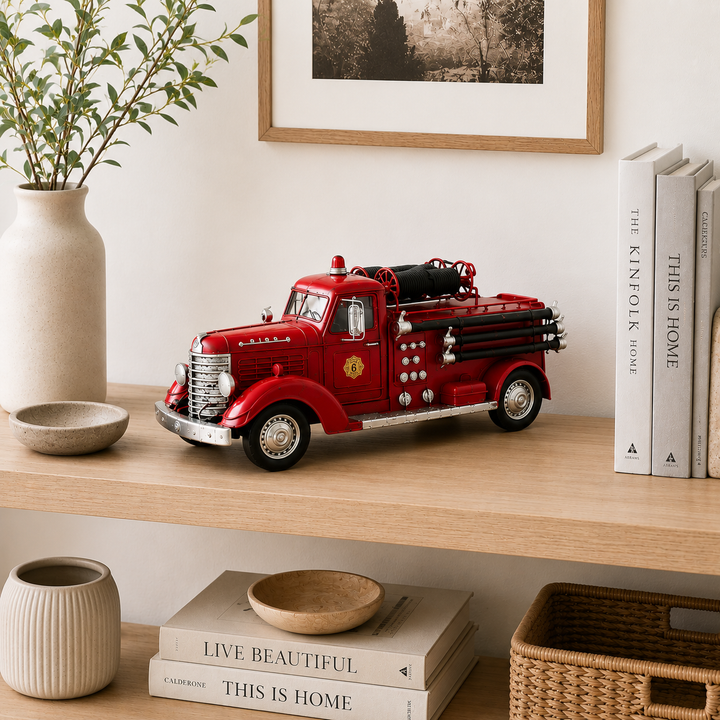 Adorno Carro de bomberos CASONA DECO decoración