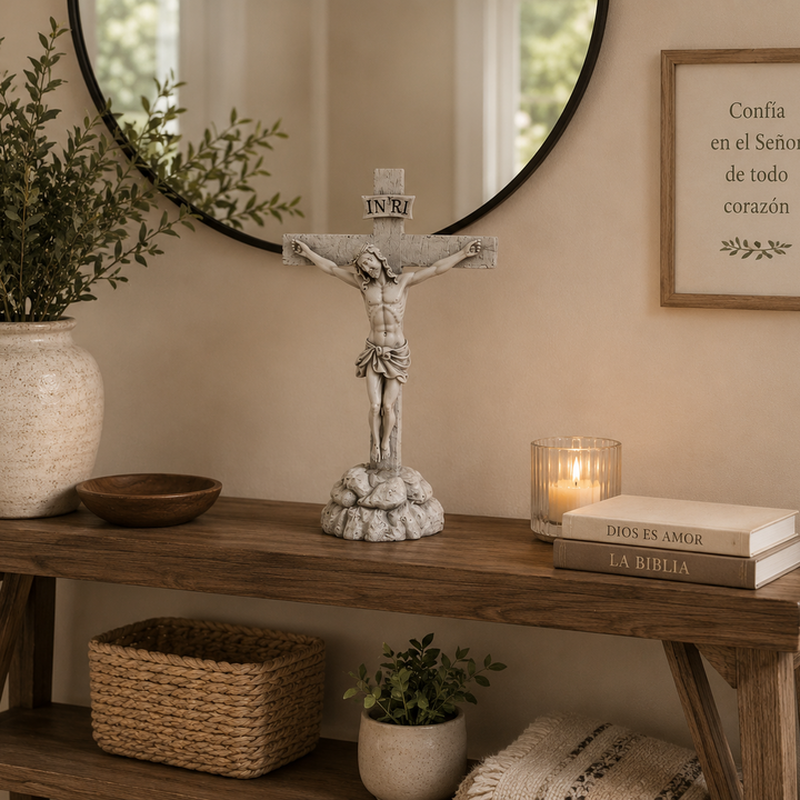 Adorno Cristo en la cruz CASONA DECO