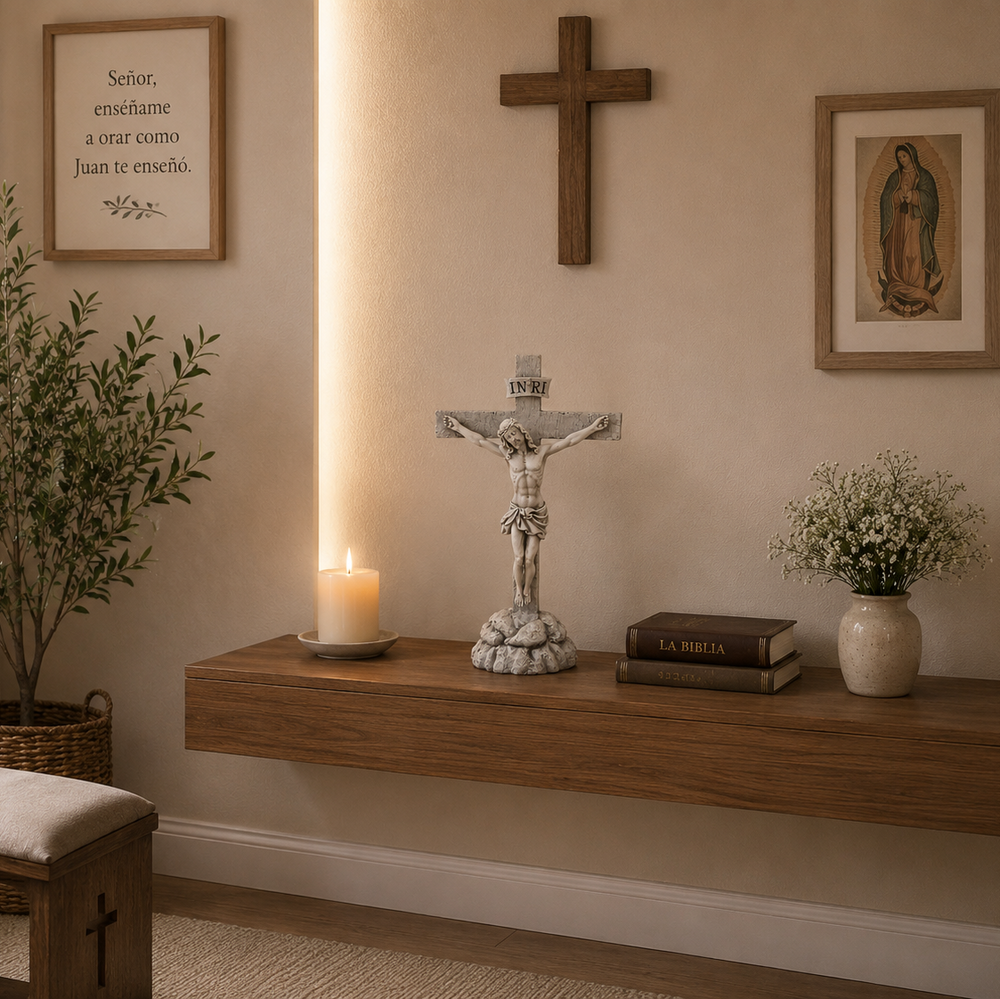 Adorno Cristo en la cruz CASONA DECO