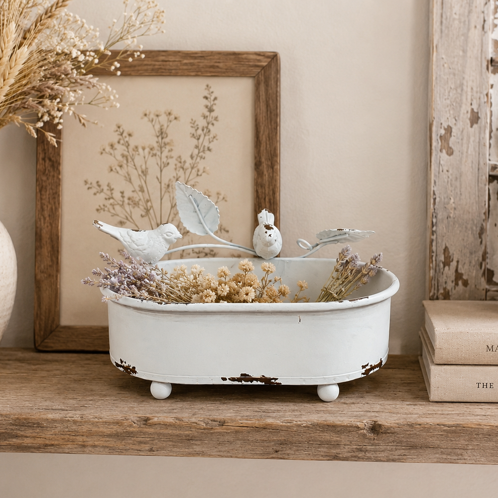 Adorno Decorativo Vintage con Pájaros CASONA DECO