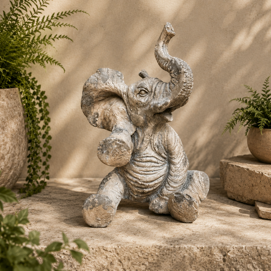 Adorno Elefante sentado  CASONA DECO