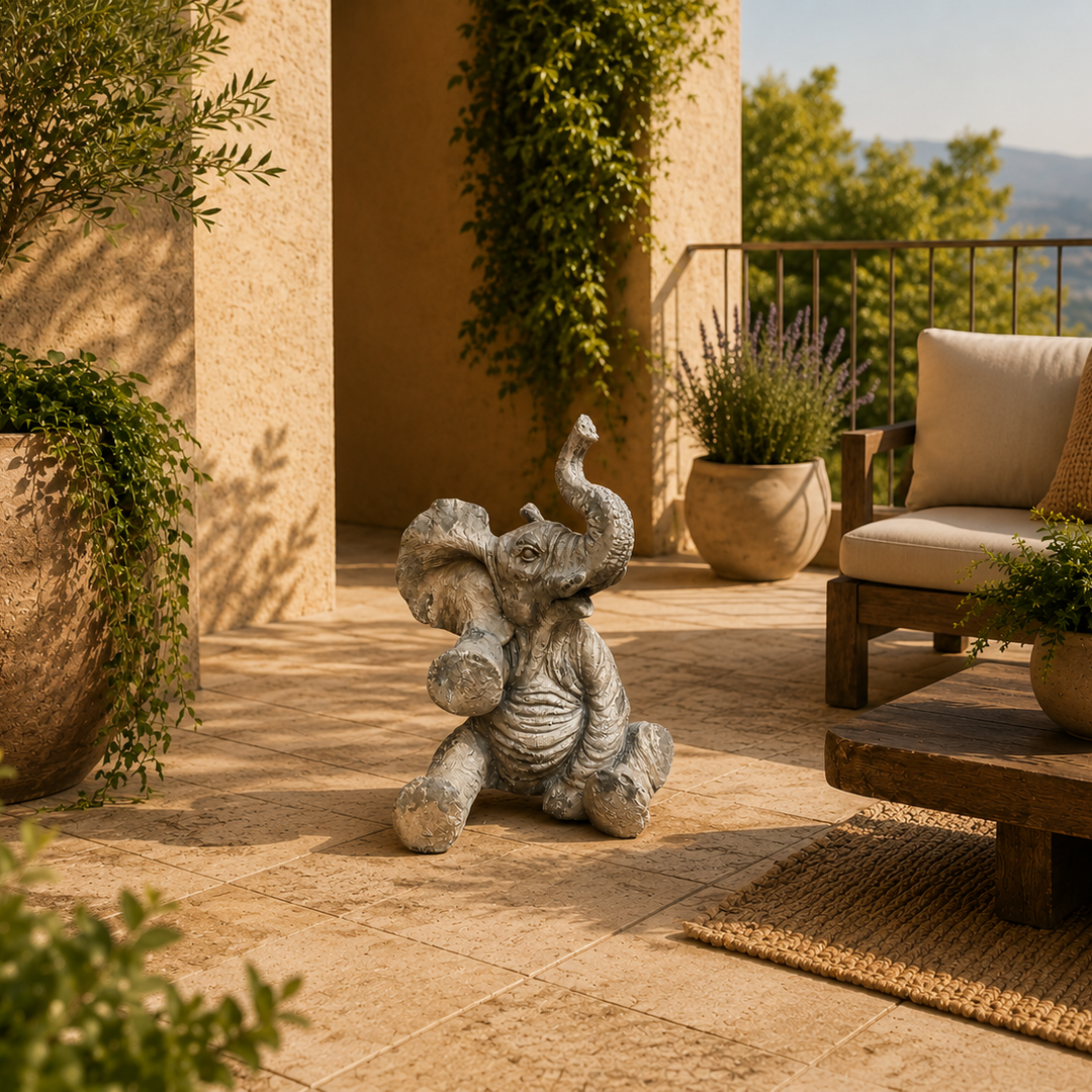 Adorno Elefante sentado  CASONA DECO