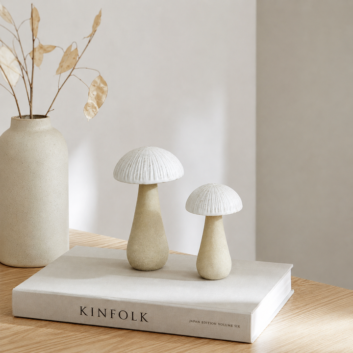 Adorno Fungi de cerámica CASONA DECO