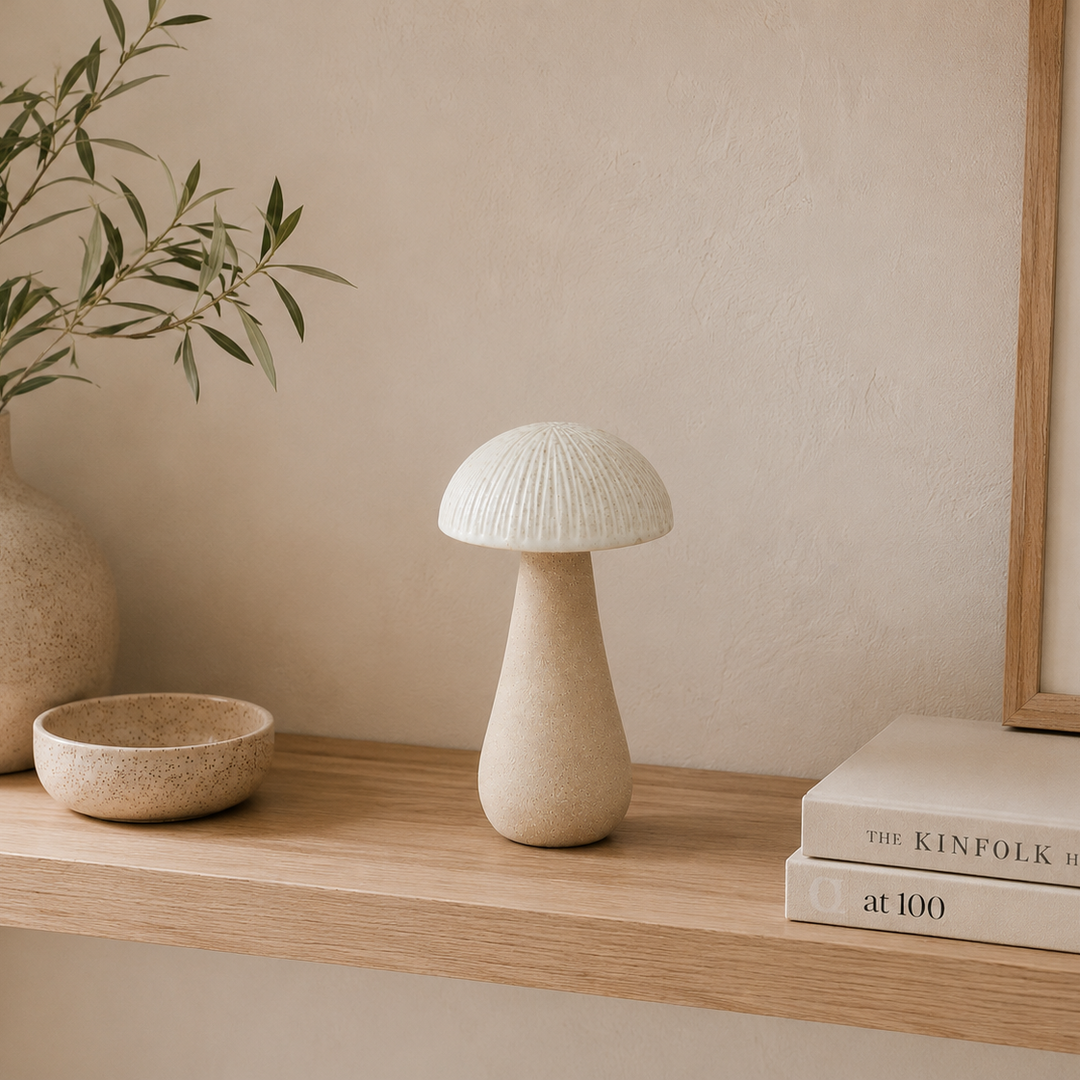 Adorno Fungi de cerámica CASONA DECO