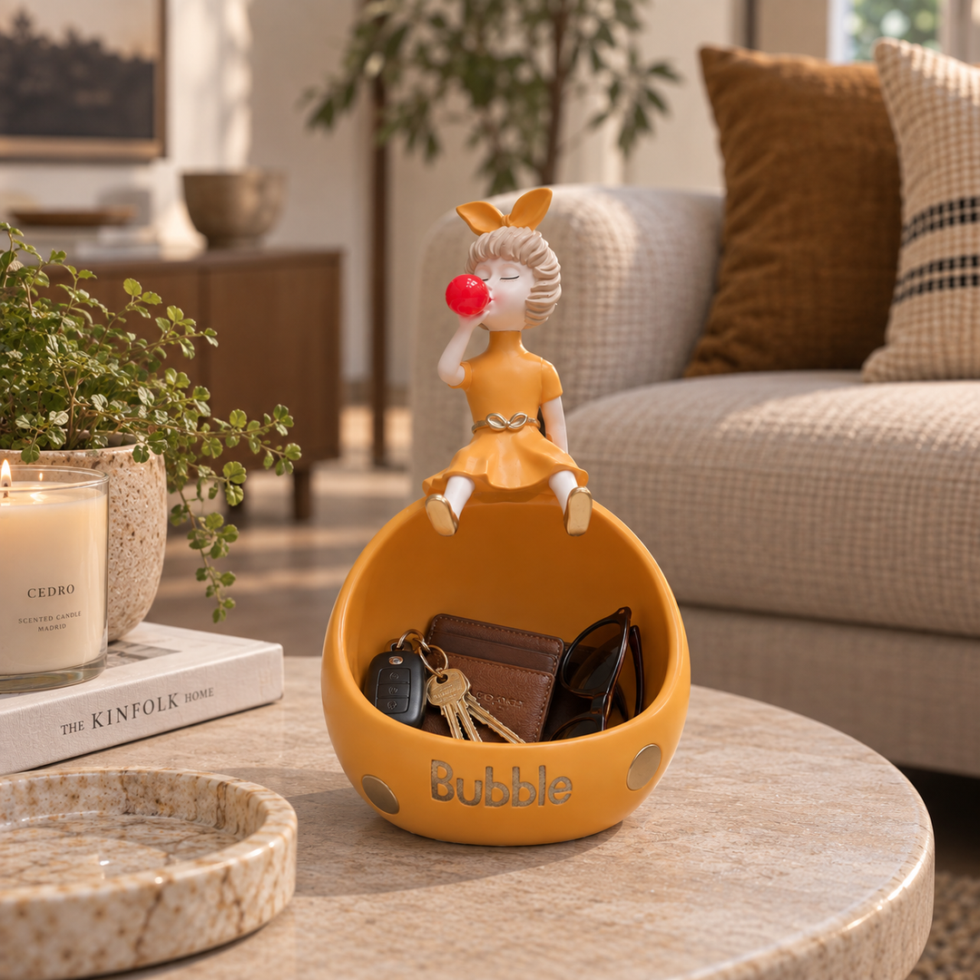 Adorno Muñeca bubble mostaza CASONA DECO 