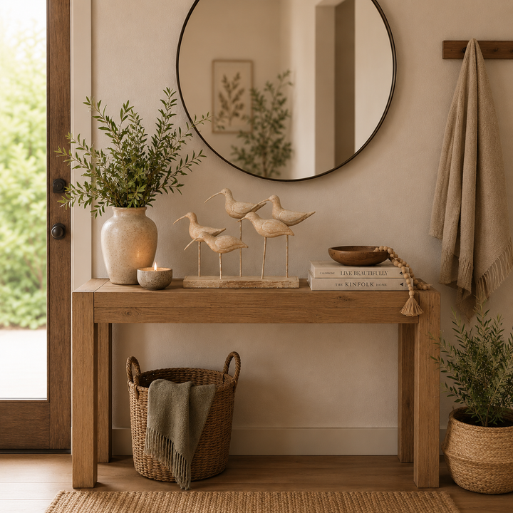 Adorno Pájaros Decorativos Beige CASONA DECO